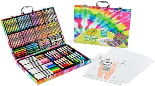 Crayola Inspiration Art Case Coloring Set - Tie-Dye (140ct), Art Supplies Set For Kids, Travel Dr... | Amazon (US)