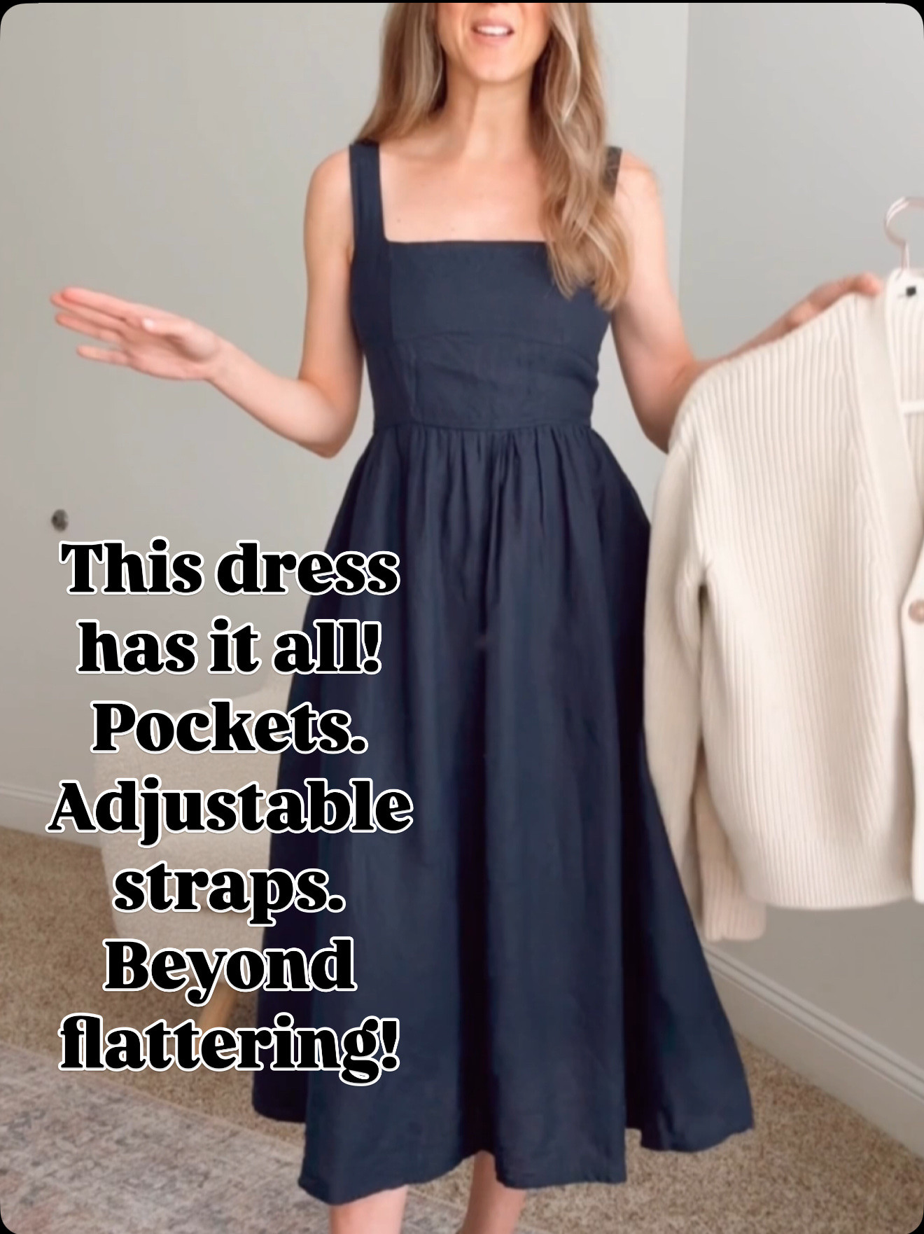 This dress is so flattering and easy to wear I reach for it every time.

midi dress women, summer dress with pockets, adjustable strap dress, flattering dresses, casual summer outfits, women over 40 style, everyday dresses, vacation outfits women, navy dress outfit, comfortable dresses, easy outfit ideas, capsule wardrobe pieces

#LTKOver40 #LTKTravel #LTKSeasonal