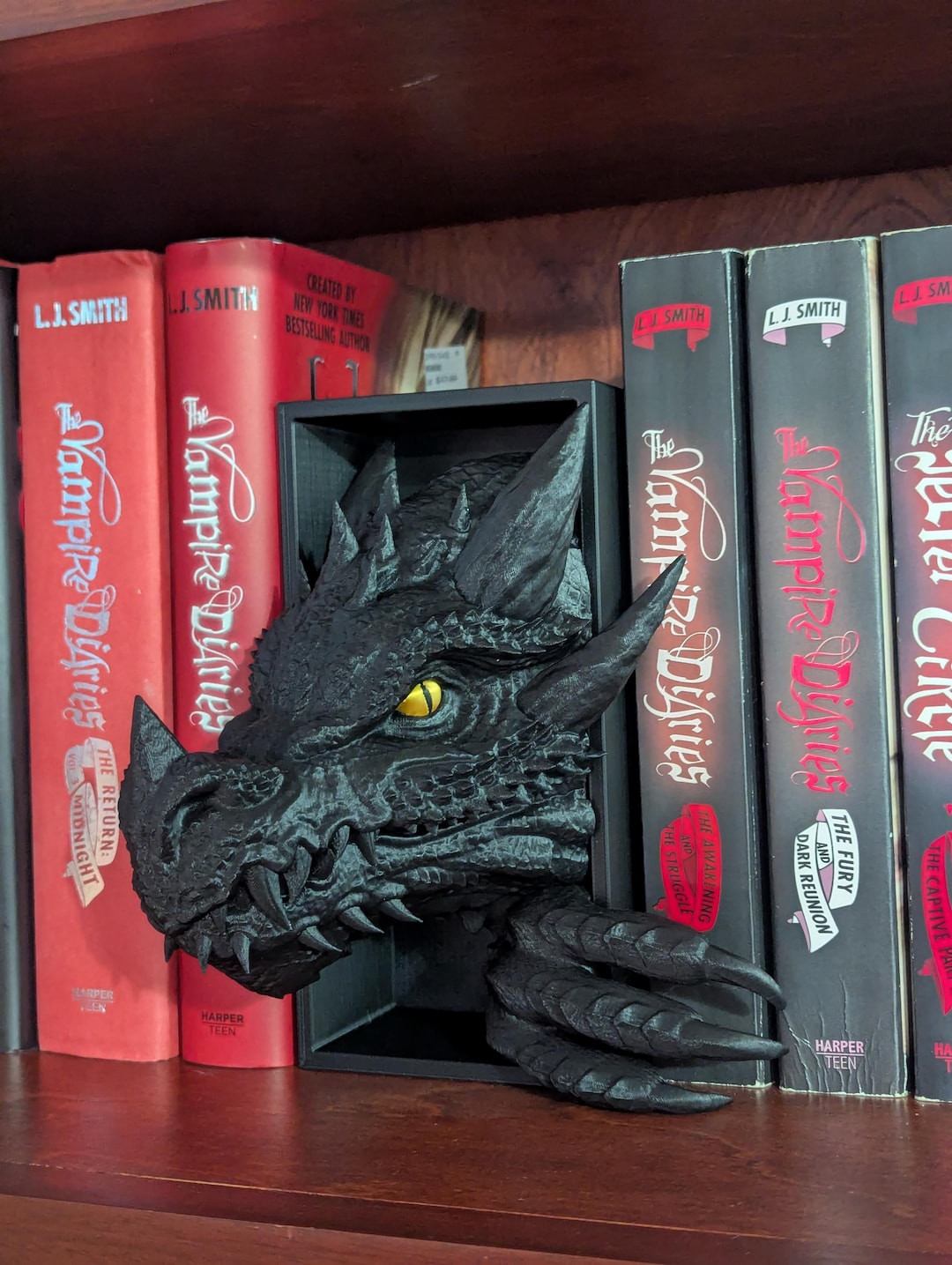 Dragon Book Nook – Fantasy Shelf Decor, Library Sculpture | Etsy (Global)