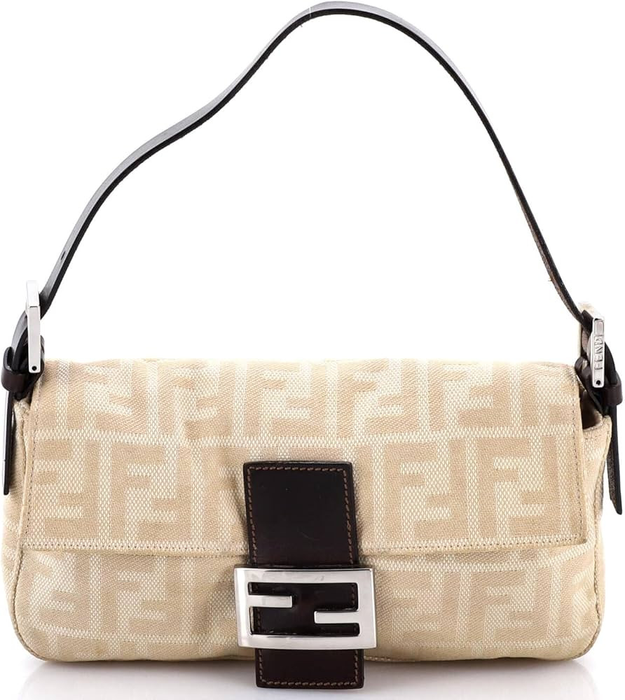 Amazon.com: Fendi, Pre-Loved Baguette Bag Zucca Canvas, Neutral : Luxury Stores | Amazon (US)