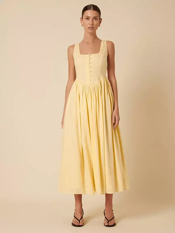 Nobodys Child Cora Midi Dress - Yellow | Very (UK)