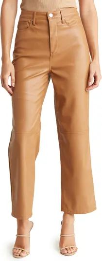 Baxter Faux Leather Straight Leg Pants | Nordstrom Rack