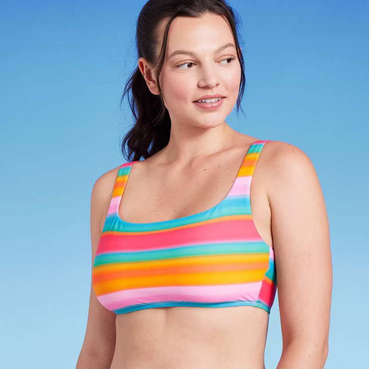 Women's Pullover Scoop Neck Bralette Bikini Top - Wild Fable™ | Target