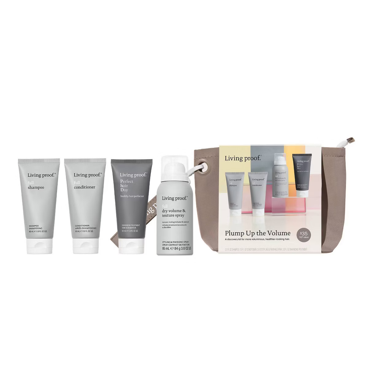 Living Proof Women's Plump Up The Volume Discovery Kit - 8.4oz/4pc - Ulta Beauty | Target