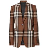 Burberry Exploded Check Single Breasted Blazer | Stylemyle (US)