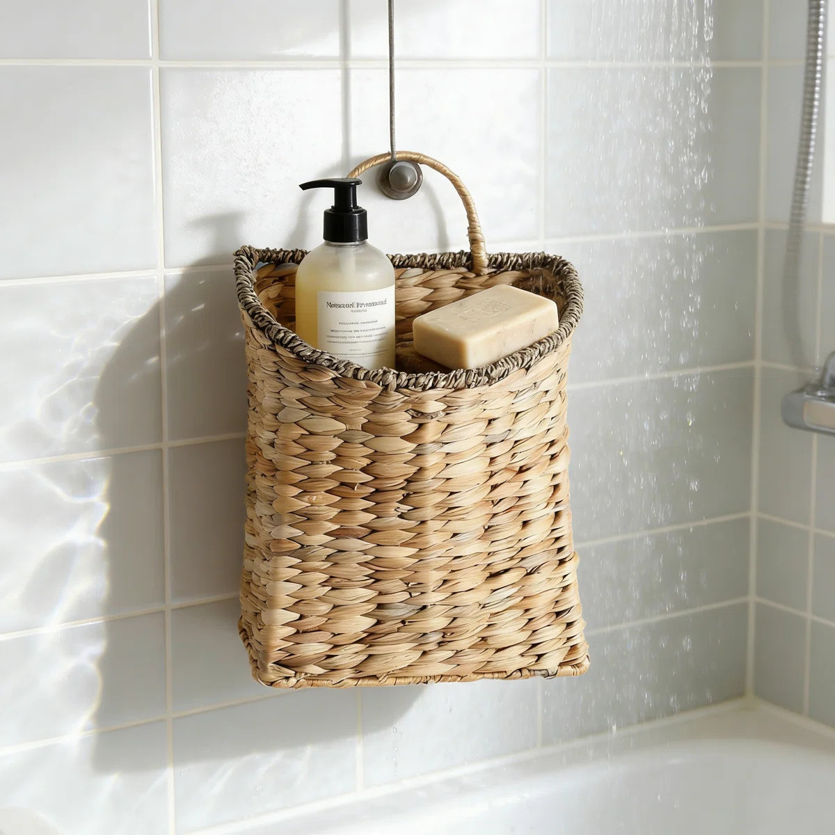 Hand-woven wall-mounted flower baskets, adorned with woven decorations and equipped with metal fr... | Wayfair North America