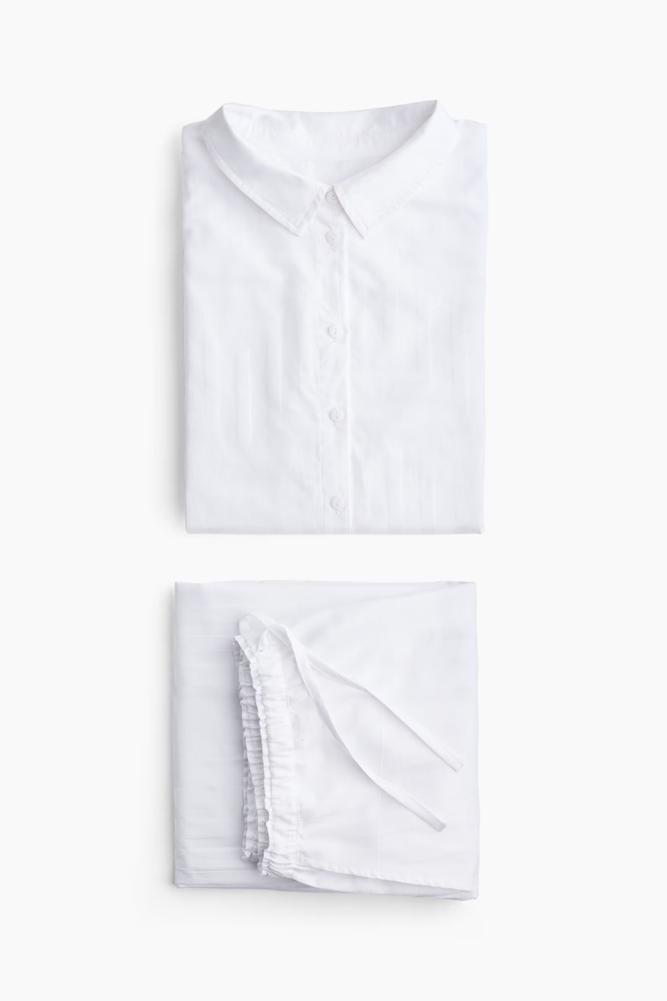 Jacquard-Weave Cotton Pajamas | H&M (US + CA)