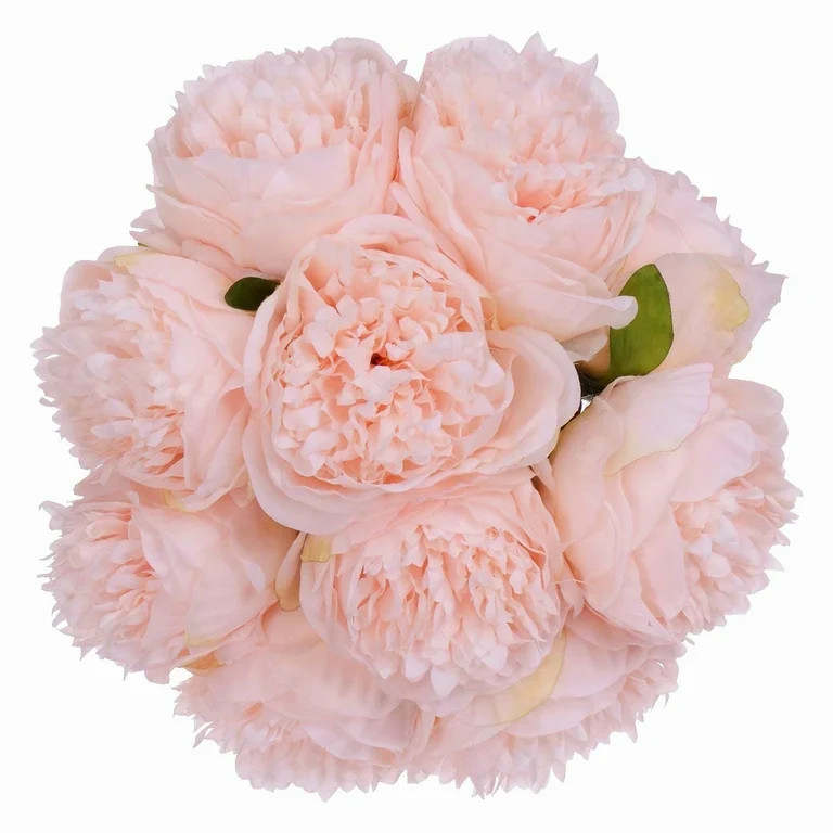 Coolmade Vintage Peony Artificial Flowers - 2 Pack Silk Flowers Bouquet 10 Heads Peony Fake Flowe... | Walmart (US)