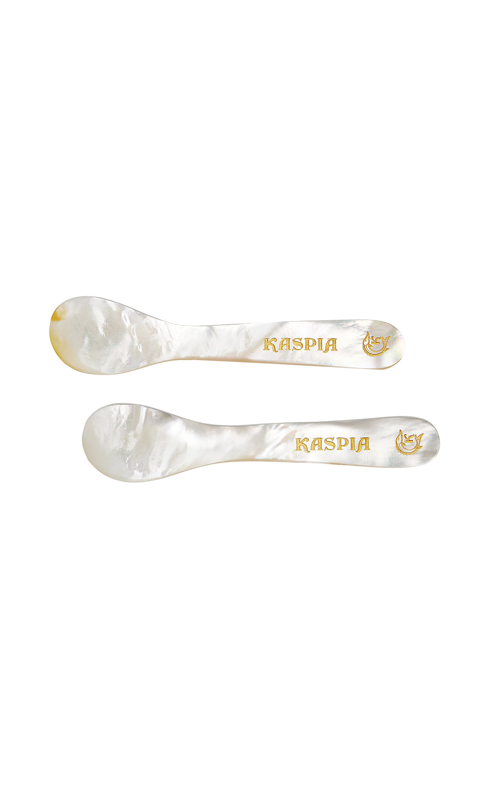 Caviar Kaspia - Set-of-Two Mother-of-Pearl Spoons - White - Moda Operandi | Moda Operandi (Global)