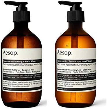 Aesop Reverence 500ml And Resurrection Aromatique 500ml Handwash Duo Set Essential Botanical Extract | Amazon (UK)
