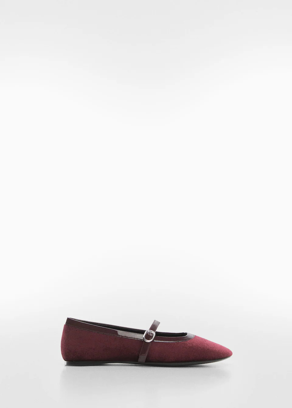 Velvet ballerinas | MANGO (US)