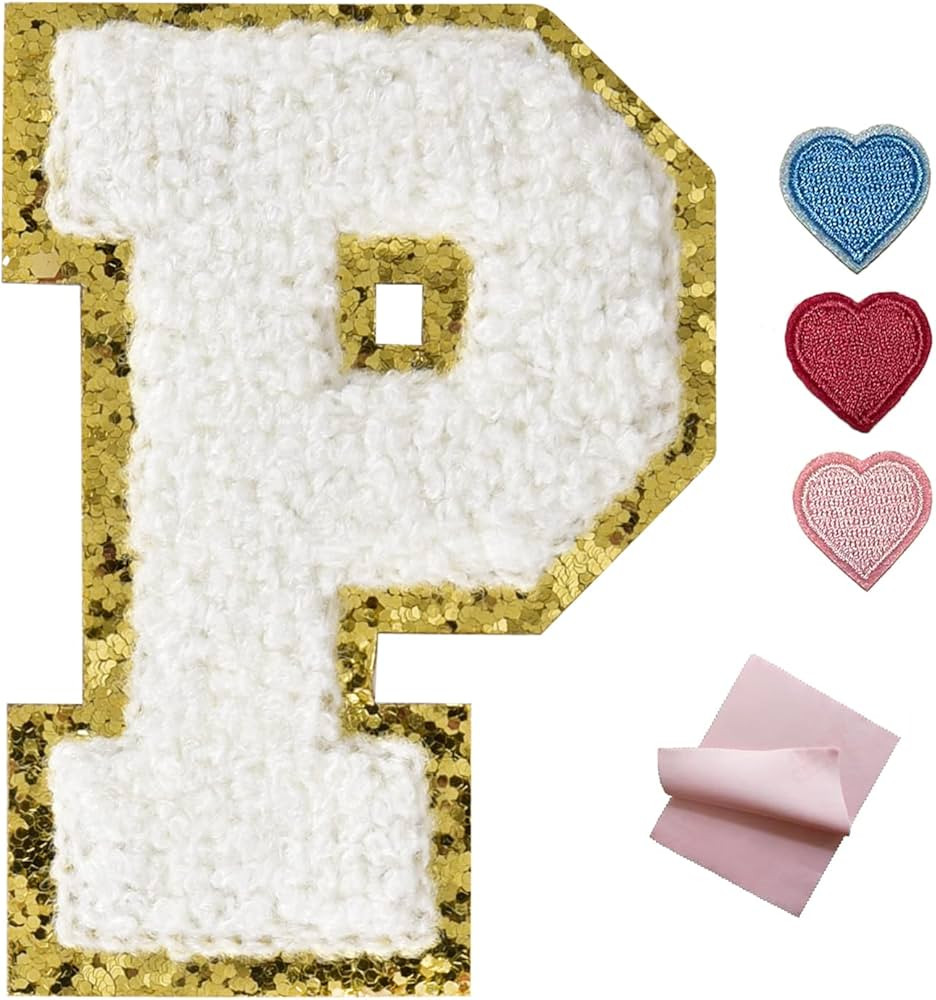 Iron on Letters for Clothing Letter Patches Iron on Patches Varsity Letter Patches Chenille Lette... | Amazon (US)