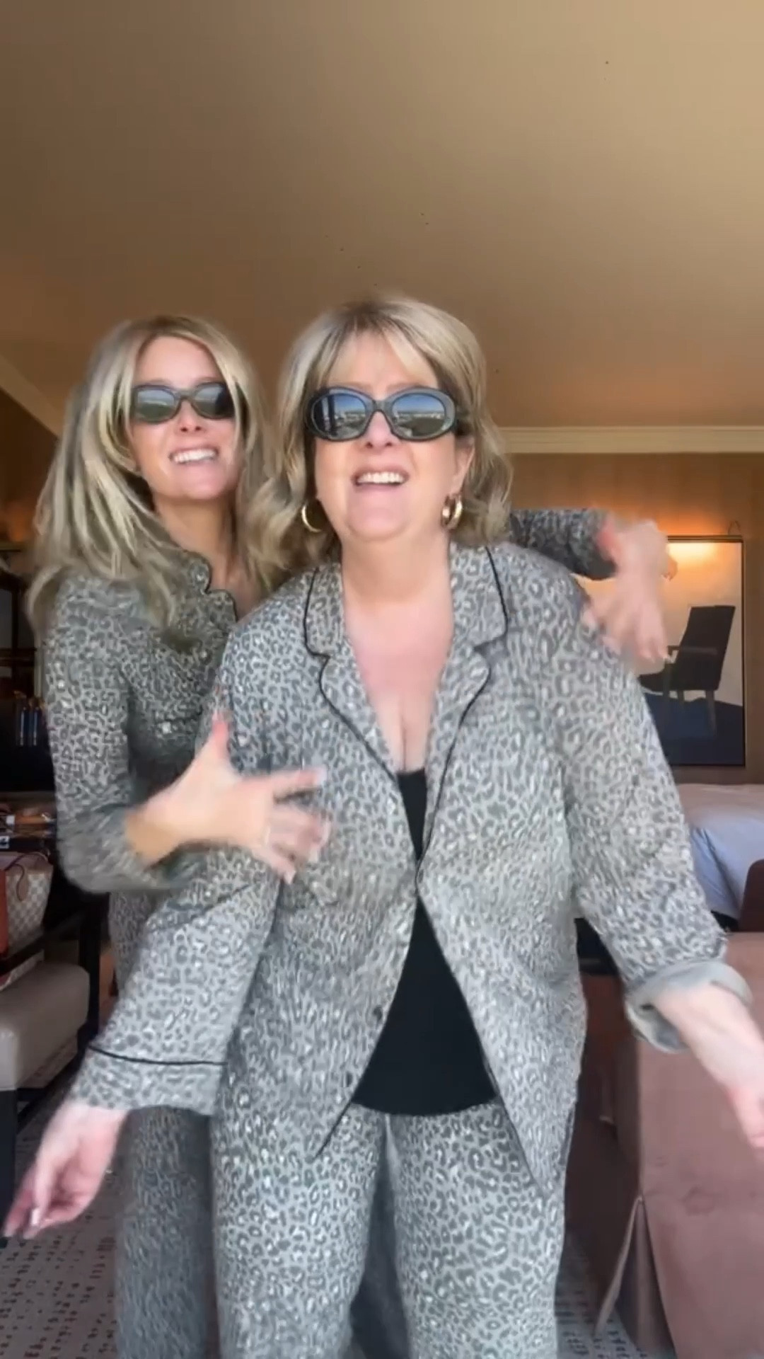 slumber party with B in our matching leopard print pajamas! 🐆😍

#LTKStyleTip #LTKTravel #LTKHome