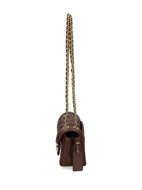 Coach Tabby 20 Quilted Shoulder Bag | Brown | FARFETCH DZ | Farfetch Global