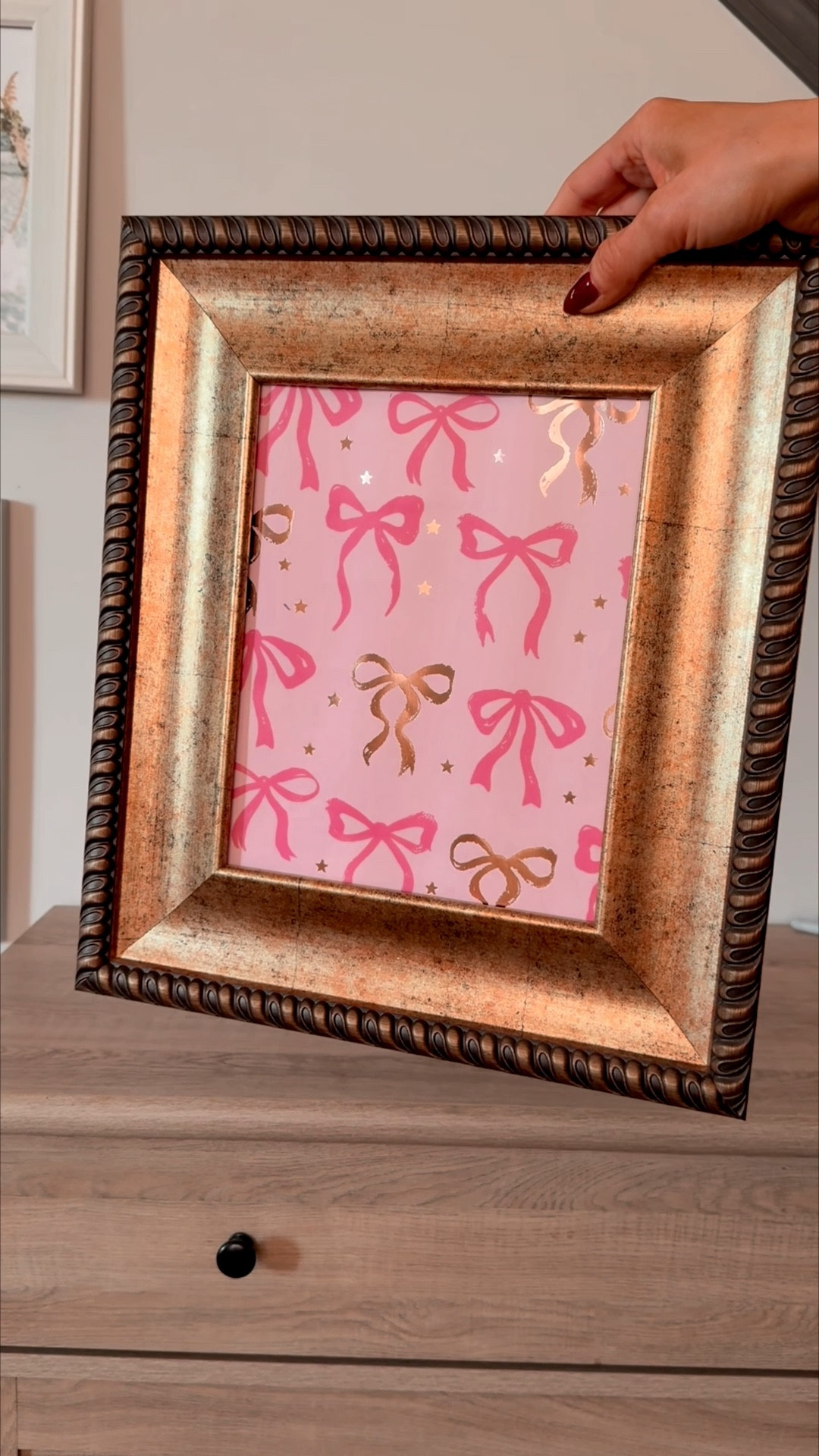 Switch out Christmas prints using wrapping paper & decorate my entry way table with me 🎀🌹🤍

February is my daughter’s birthday, so this all doubles as bday party decor & of course I go all out for my babies 😉

#LTKHome #LTKSeasonal #LTKmomlife