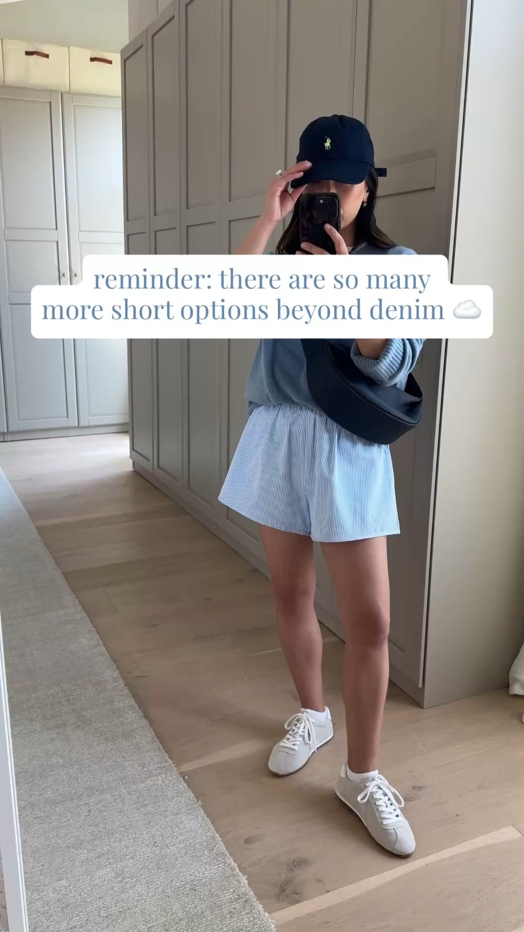 The summer morning outfit formula that works everytime: shorts, sweater, sneakers, and a hat. 

Everlane box cut tee medium
Quince sweater xs
Recreational Habits shorts medium
Amazon socks
Dolce Vita sneakers 6 - run small
Amazing sling bag
Polo Ralph Lauren hat
Electric picks necklace
Electric picks earring s

summer outfits, petite style

#LTKmomlife #LTKootd #LTKPetite