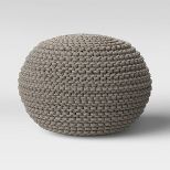 Cloverly Chunky Knit Pouf - Threshold™ | Target