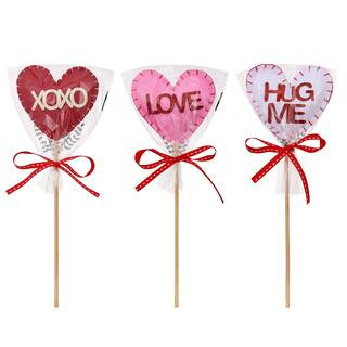 Assorted 12" Valentine's Day Felt Heart Pick, 1pc. by Celebrate It™ | Michaels Stores