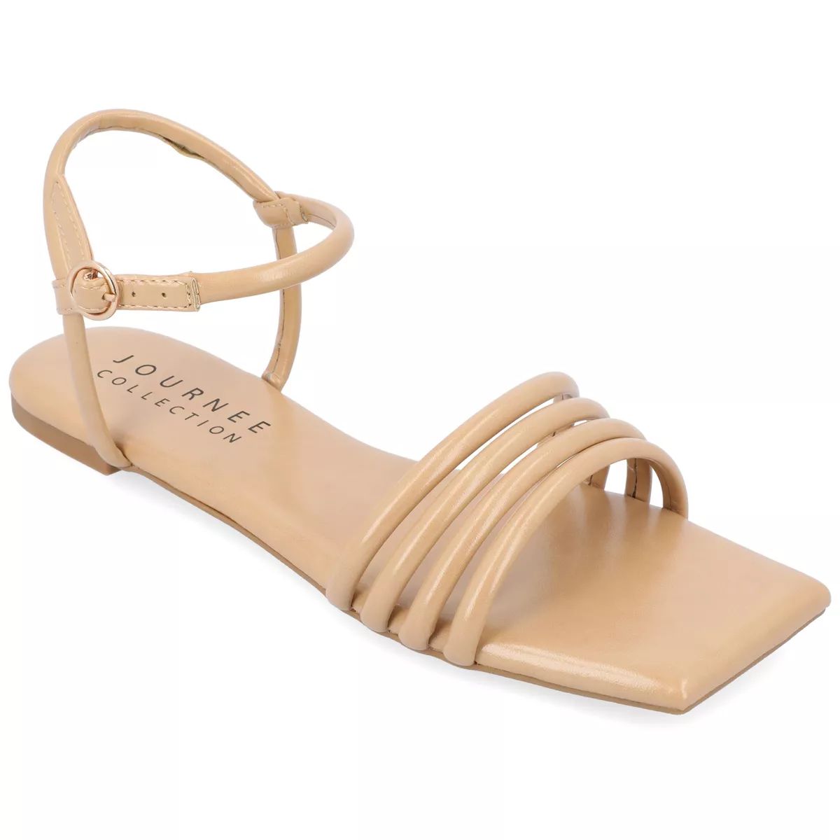 Journee Collection Womens Lyddea Tru Comfort Foam Buckle Multi Strap Sandal | Target
