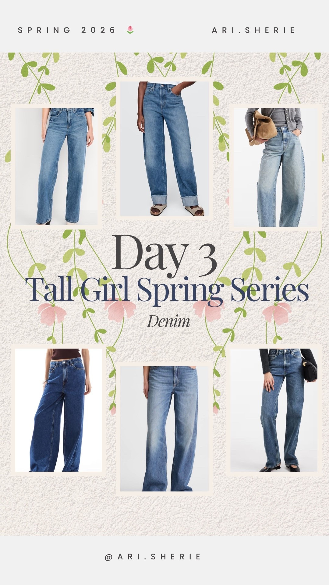 Tall girls… no more ankle jeans 😭
These actually fit 🤍

Spring denim staples you NEED.

Everything linked in my Amazon storefront + LTK.

Follow for Day 4 🌸

#tallgirljeans #denimguide #tallwomenfashion #springdenim #abercrombiejeans #asosfinds #goodamerican #fashionnova #capsulewardrobe

#LTKspring #LTKTall #LTKspringtrends