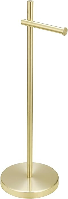 BWE Toilet Paper Holder Free Standing Toilet Paper Holder for Bathroom Gold Toilet Paper Storage ... | Amazon (US)