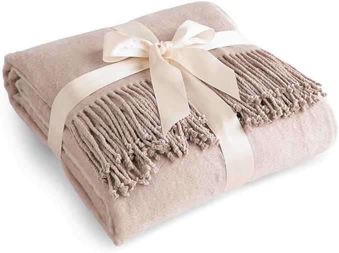 Luxury Pure 100% Mulberry Silk Throw, Genuine Natural 100% Silk Oversized Super Soft Plush Blanke... | Amazon (US)