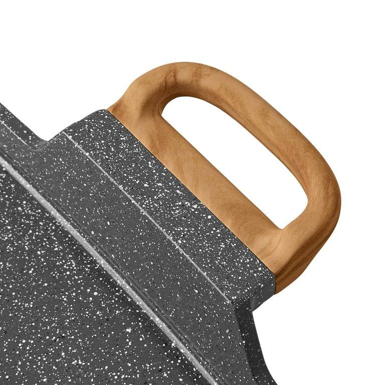 The Pioneer Woman Prairie Signature Cast Aluminum Double Griddle, Charcoal Speckle | Walmart (US)