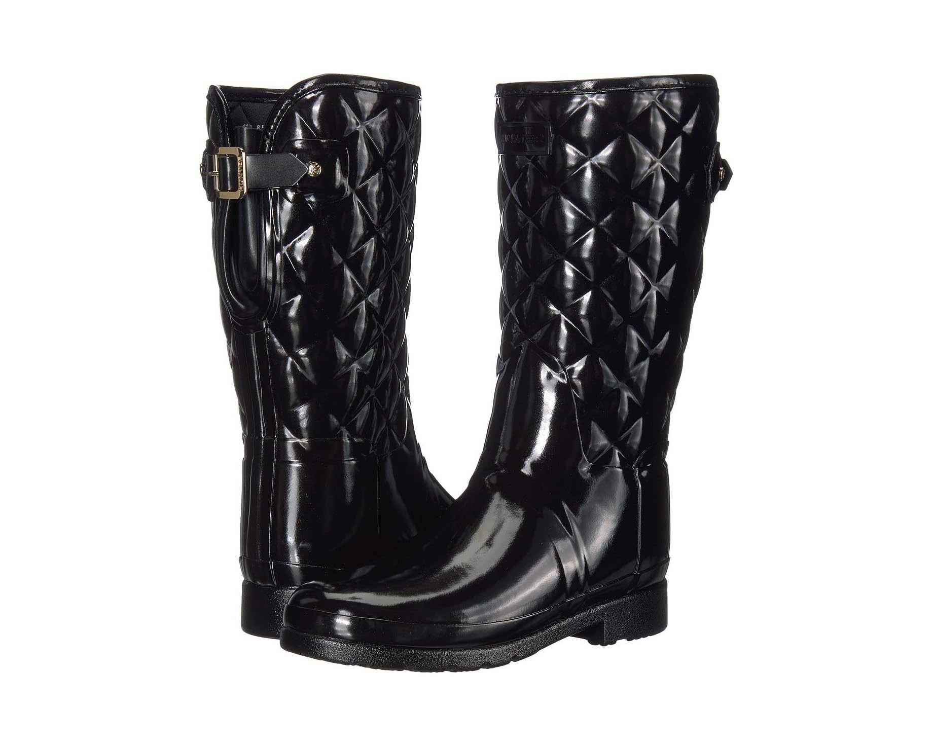 Refined Gloss Quilt Short Rain Boots | Zappos