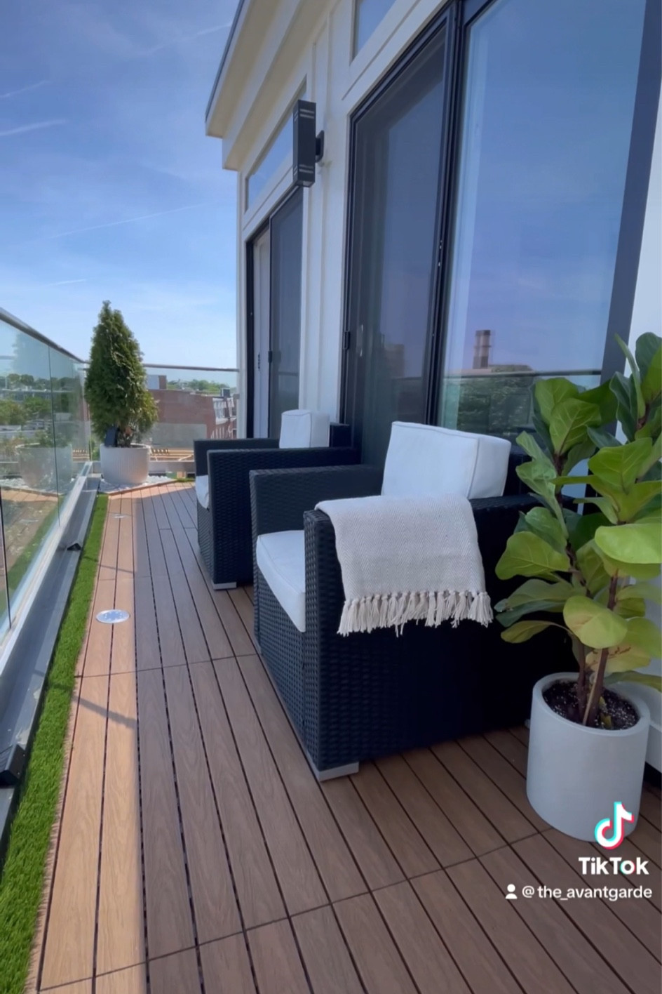 Last years balcony transformation using rental friendly, interlocking deck tiles! Super easy to install over any outdoor flooring.

#LTKhome