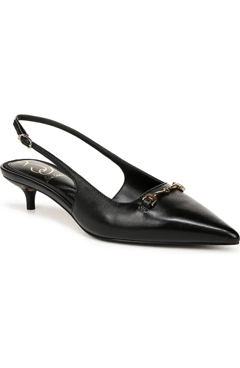Sam Edelman Farrah Kitten Heel Pointed Toe Slingback Pump (Women) | Nordstrom | Nordstrom