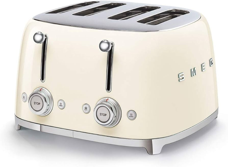 Smeg TSF03CREU Toaster, 2000, metall, 1 Liter, Creme | Amazon (DE)