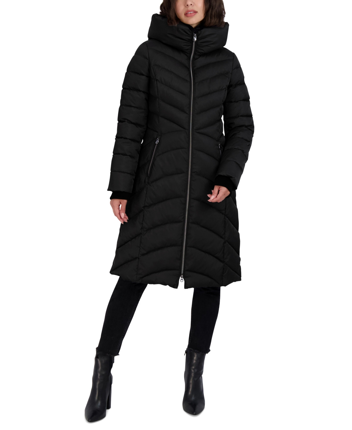 Laundry by Shelli Segal Women's Cozy Collar Hooded Puffer Coat | Macys (US)