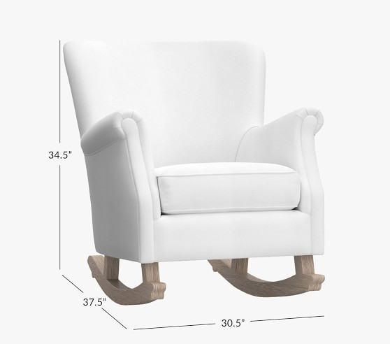 Minna Small Spaces Rocking Chair & Ottoman | Pottery Barn Kids
