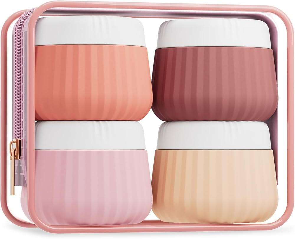 Travel Containers for Toiletries 4 Pack, TSA Approved Travel Size Toiletries, Portable Size Conta... | Amazon (US)