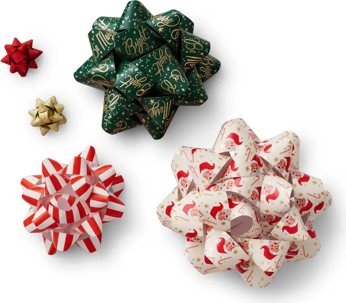 Rifle Paper Co. Set of 18 Holiday Gift Bows | Nordstrom | Nordstrom