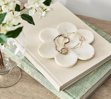 Marble Flower Tray | Pottery Barn (US)