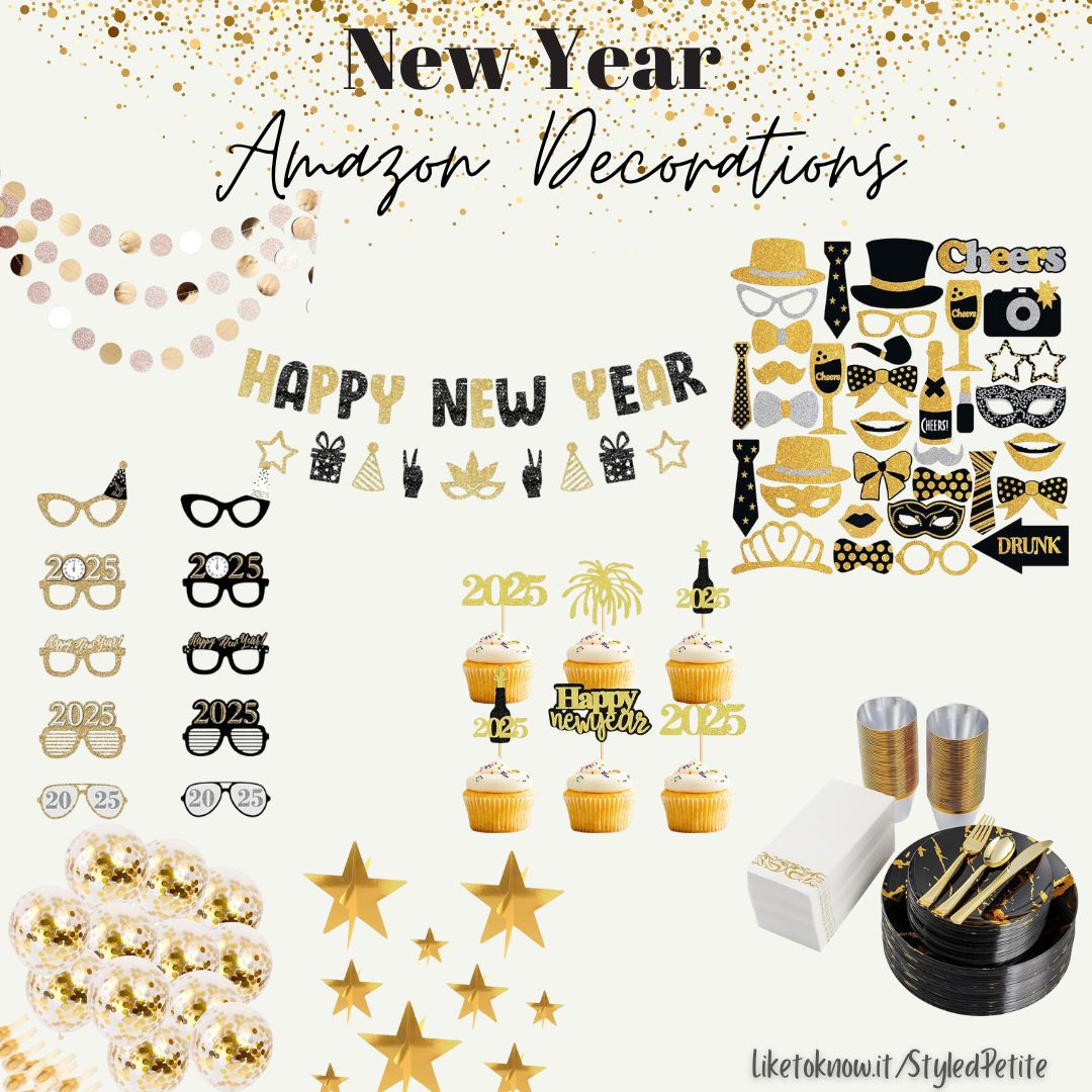 NYE Amazon Decor that comes in overnight! 

 #LTKHoliday #LTKSeasonal #LTKParties