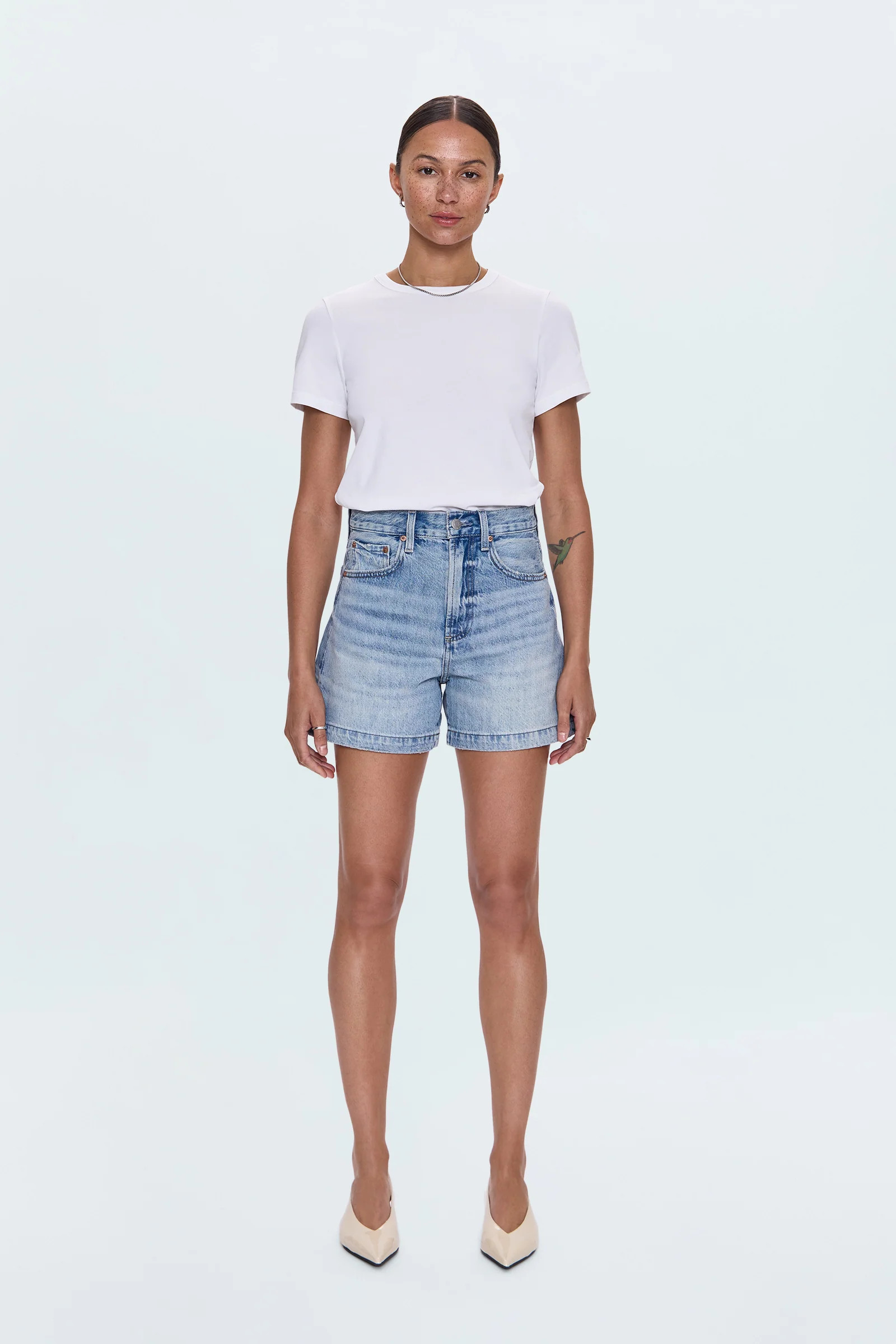 Saige High Rise Short - French Riviera | Pistola Denim