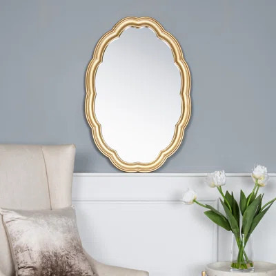 Hendrixson Solid Wood Scalloped Wall Mirror | Wayfair North America