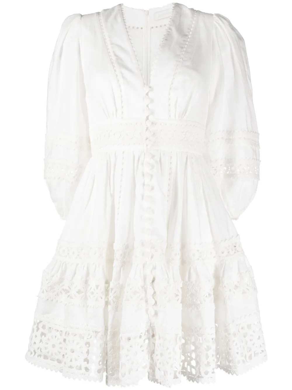 ZIMMERMANN Kleid Mit Gehäkelten Details - Farfetch | Farfetch Global