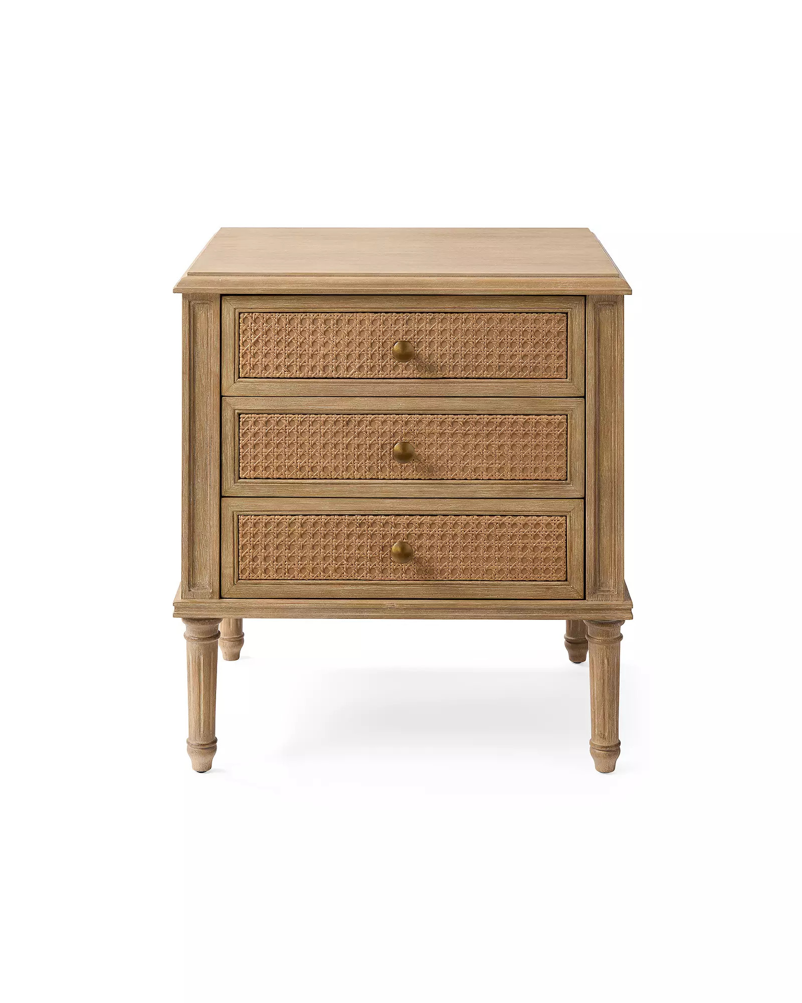 Harbour Cane 3-Drawer Nightstand | Serena and Lily