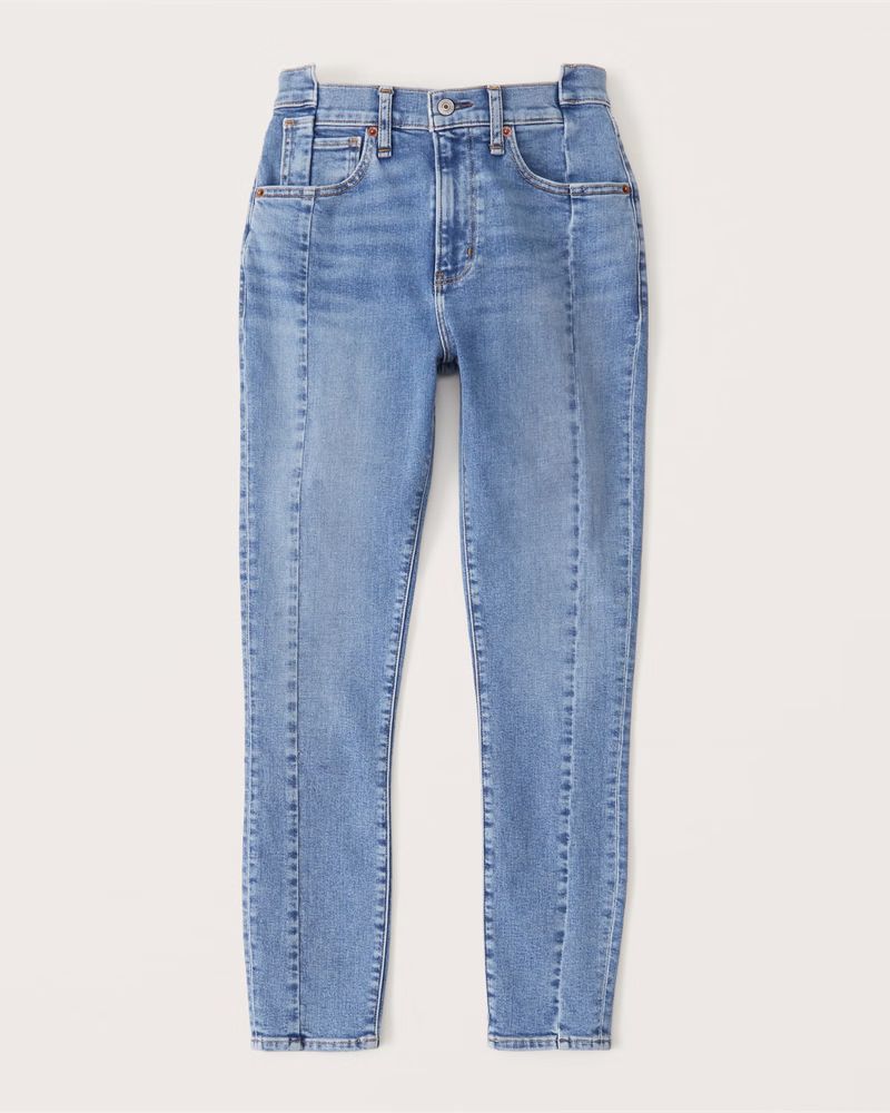 Curve Love High Rise Super Skinny Ankle Jean | Abercrombie & Fitch (US)