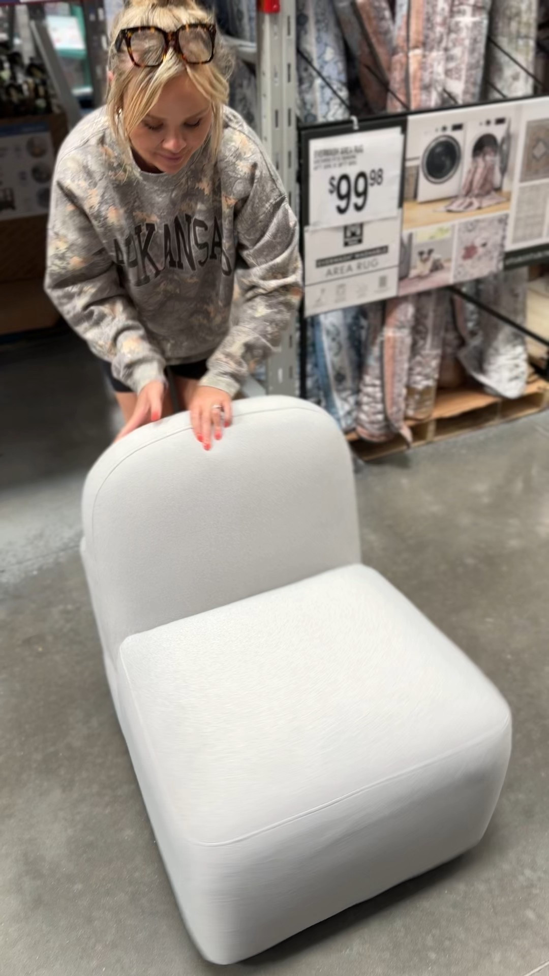 Small space find ⭐️ Check out the Member's Mark Small Space Swivel Chair. It’s perfect for dorm living, apartments, bedrooms, offices  and more. I love the 360-degree swivel and it’s comfy. Get it now at Sam’s Club for $192 in 3 colors! 