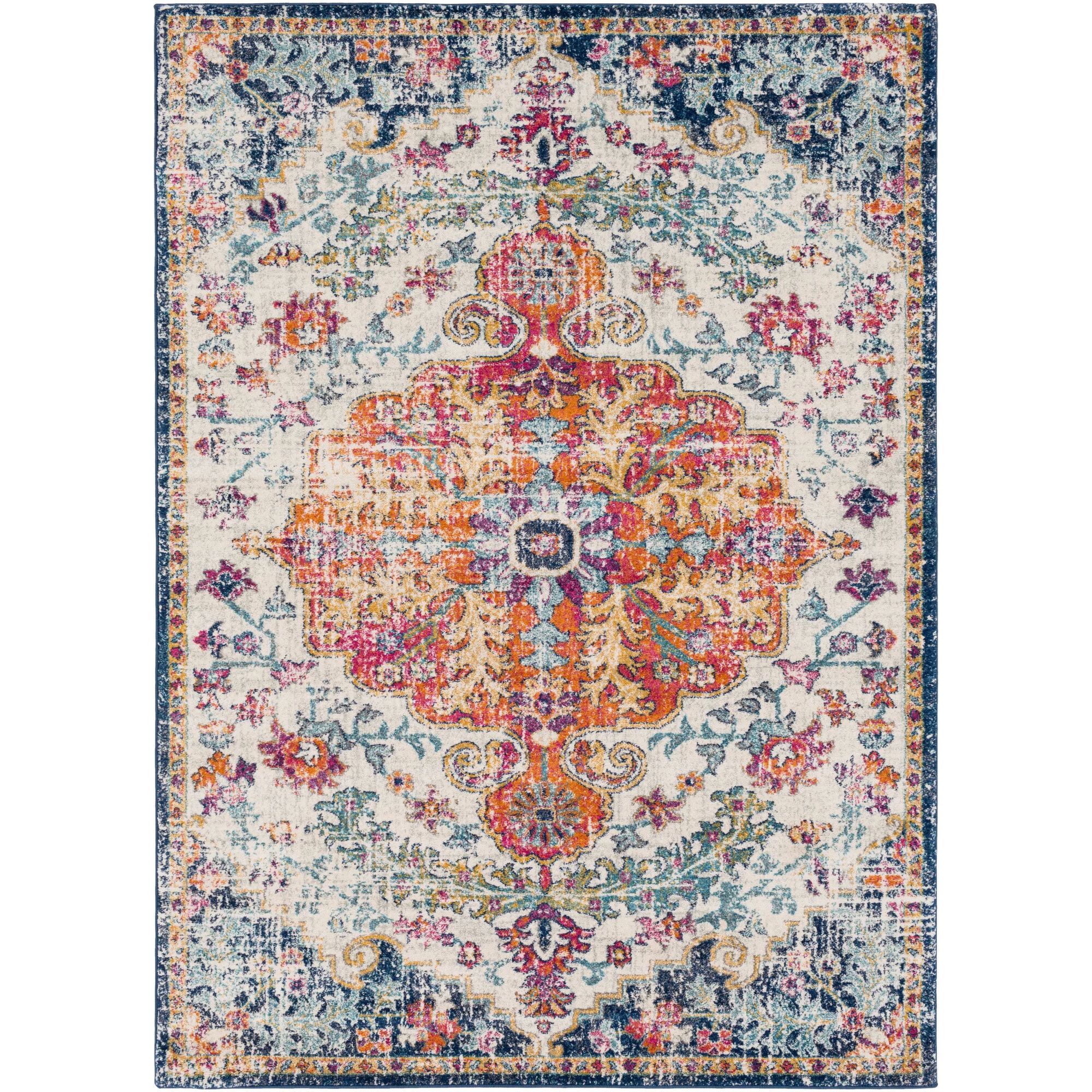 Art of Knot Sandhya Traditional Blue Area Rug; 5'3" x 7'3" | Walmart (US)