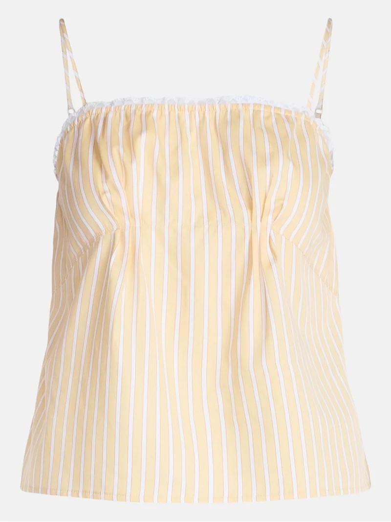 Joyspun Women's Woven Poplin Sleep Cami Top, Sizes XS-3X | Walmart (US)