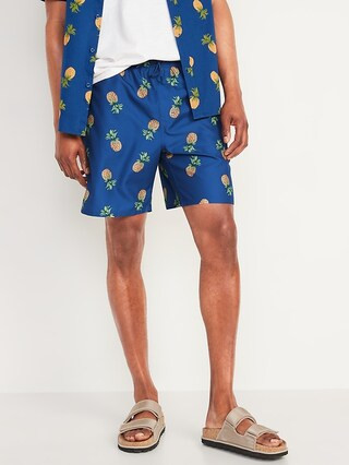 Printed Swim Trunks for Men --7-inch inseam | Old Navy (US)