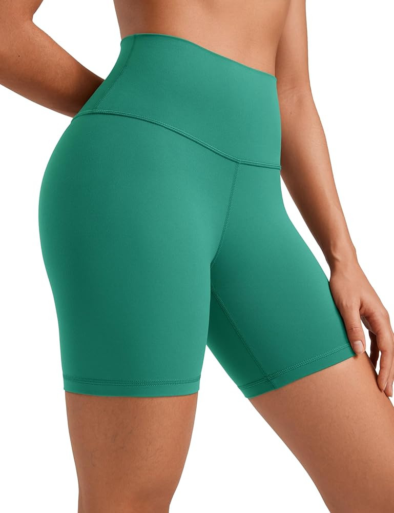 CRZ YOGA Womens ButterLuxe Biker Shorts 6 Inches - High Waisted Workout Running Volleyball Spande... | Amazon (US)