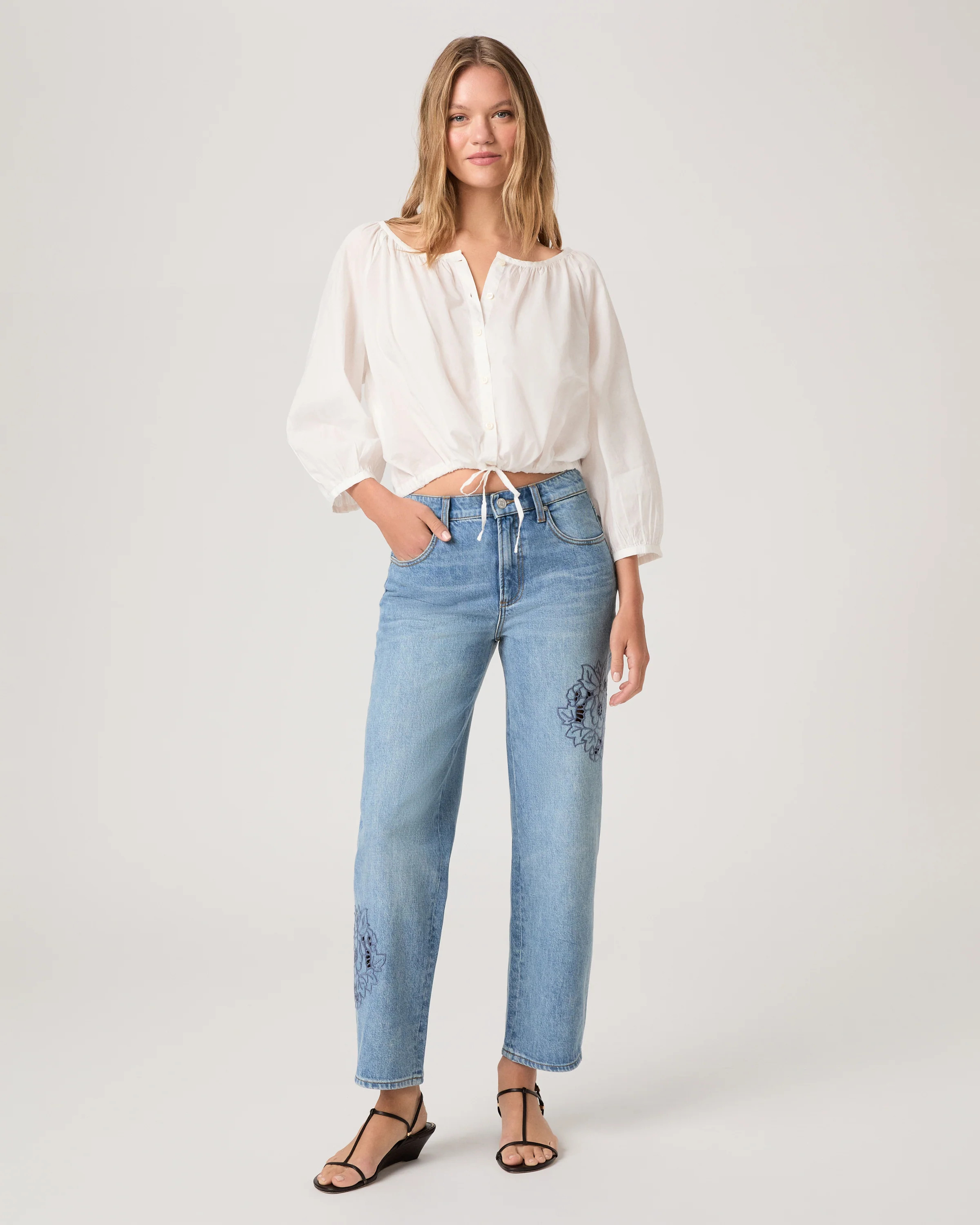 Rylann Ankle Straight Leg Jean | Paige