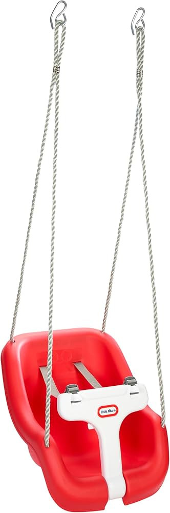 2-in-1 Snug 'n Secure Swing - Red with White Bar, Ages 9 Months to 4 Years | Amazon (US)