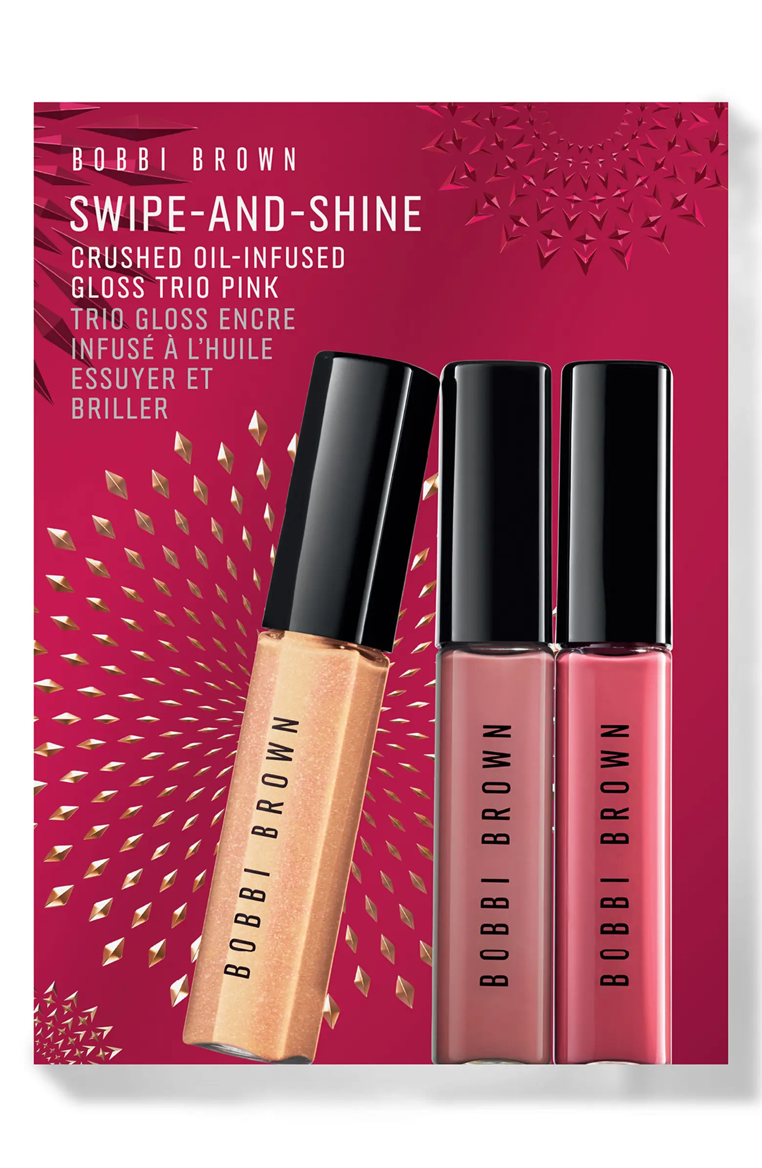 Crushed Oil Infused Hydrating Lip Gloss Trio Holiday Gift Set $66 Value | Nordstrom